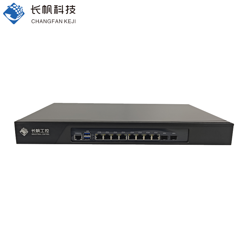 长帆科技946软路由八电两万光机架式1U工控机